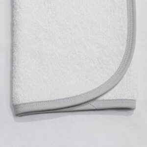 Grey Half Burper – 100% Cotton Towelling